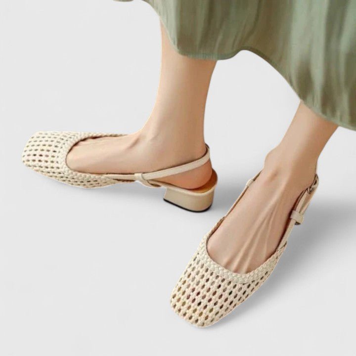 Sandali Donna | Texture Intrecciata & Tacco Basso Chic