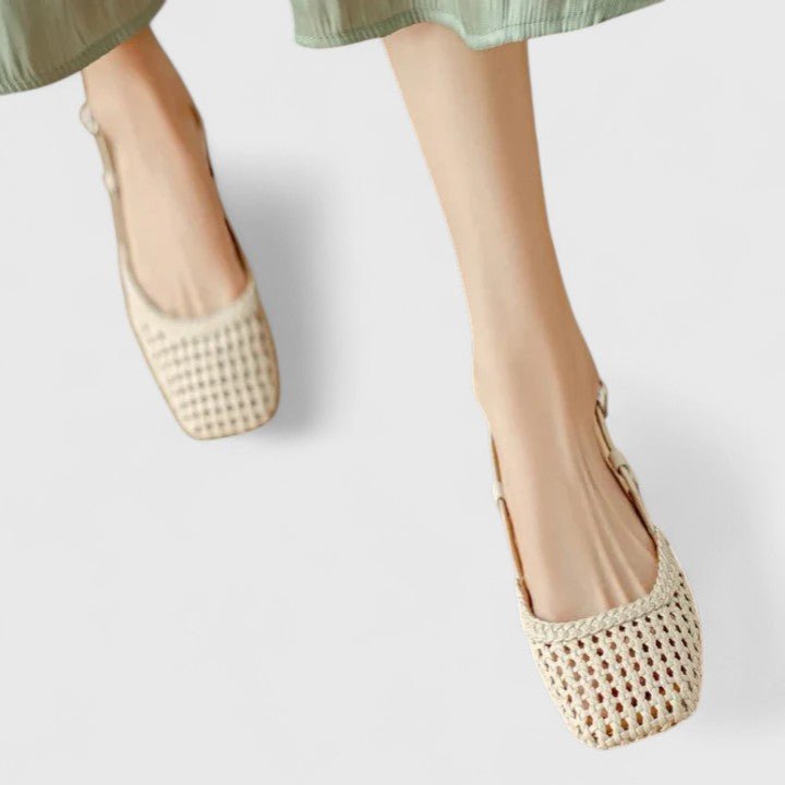 Sandali Donna | Texture Intrecciata & Tacco Basso Chic