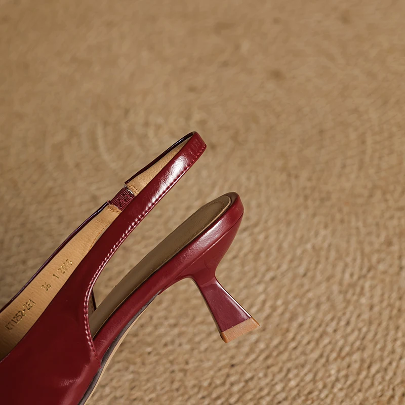 Sandali Donna con Tacco | Slingback Elegante & Punta Quadrata Chic