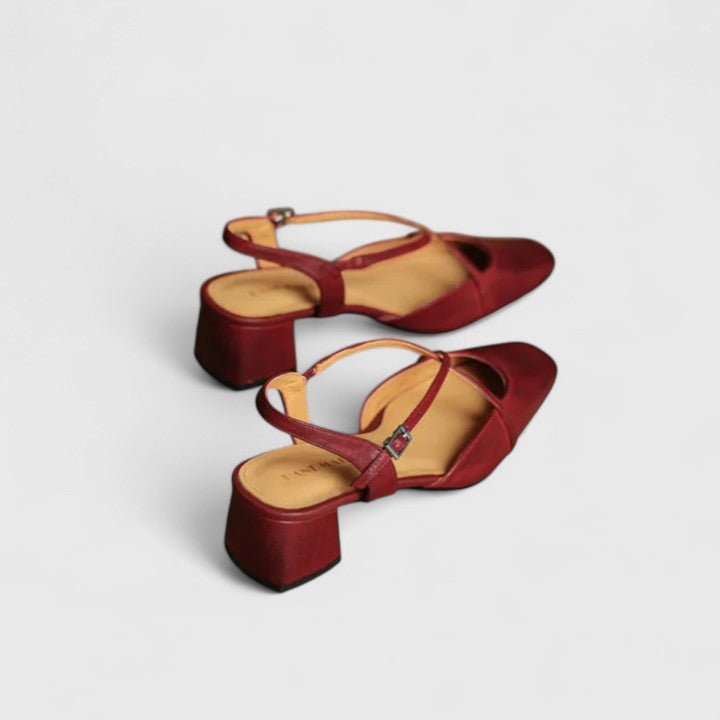 Sandali Donna con Tacco | Slingback a Blocco & Cinturini Incrociati Chic