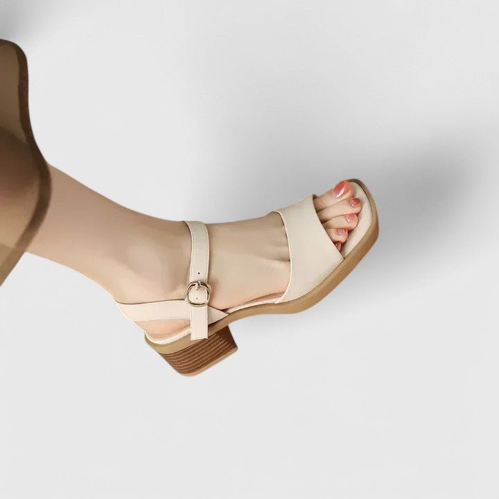 Sandali Eleganti Donna | Tacco a Blocco & Cinturino alla Caviglia