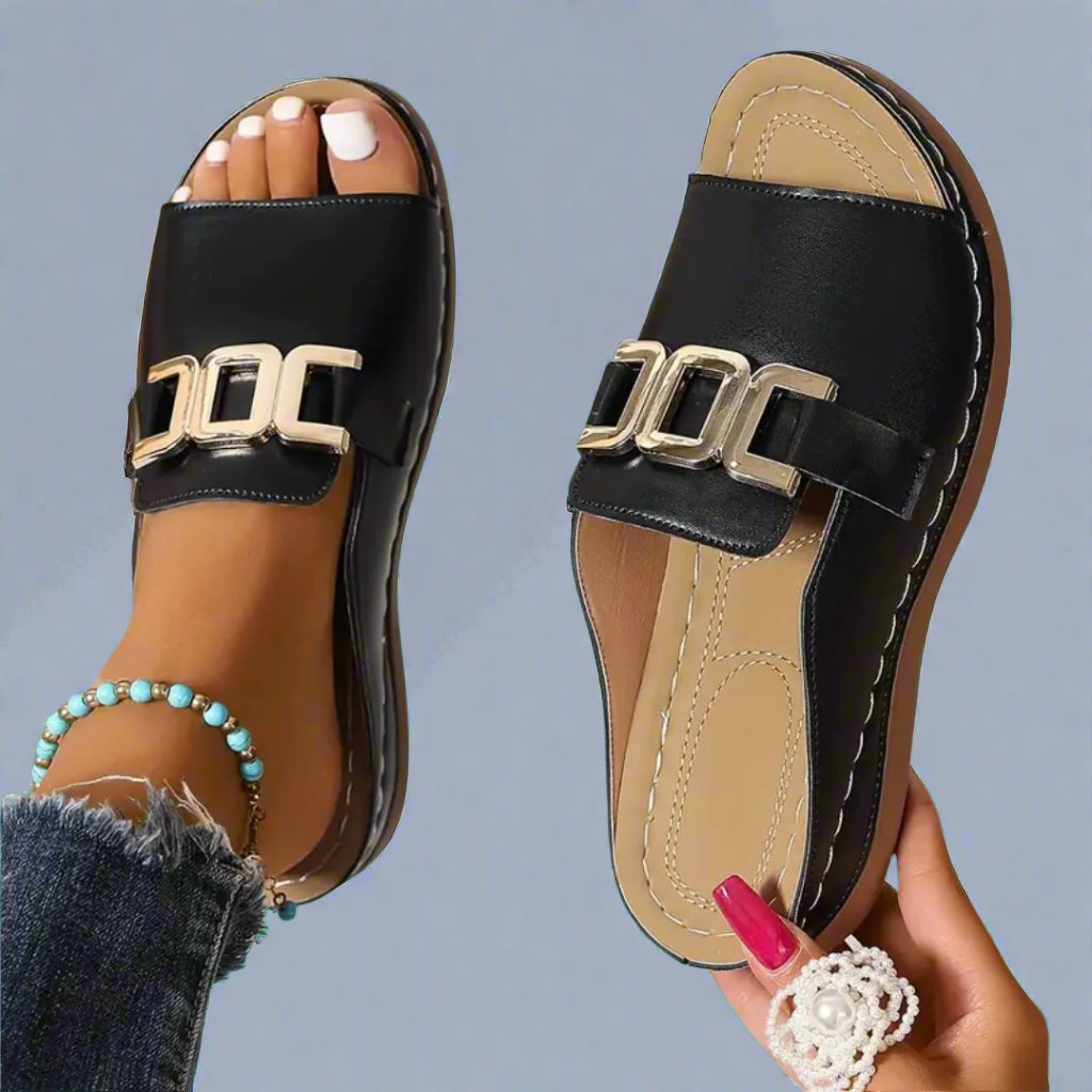 Sandali Slip-On Eleganti Donna | Zeppa Stabile & Calzata Sicura