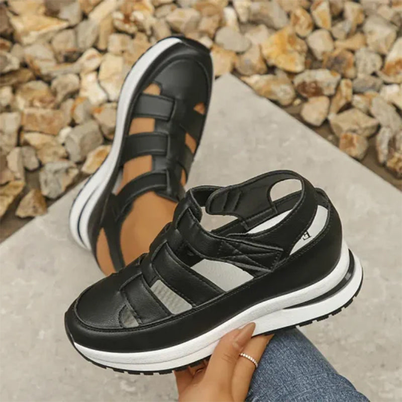 Sandali Sportivi Donna | Platform con Chiusura a Strappo & Suola Ammortizzante