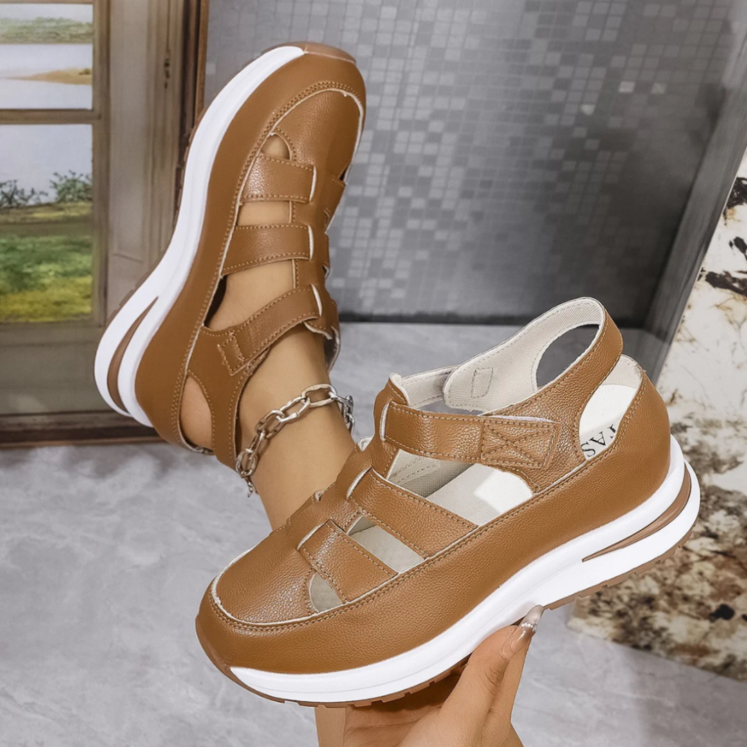 Sandali Sportivi Donna | Platform con Chiusura a Strappo & Suola Ammortizzante