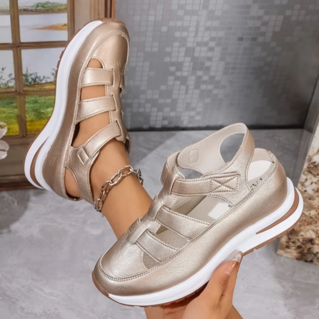 Sandali Sportivi Donna | Platform con Chiusura a Strappo & Suola Ammortizzante