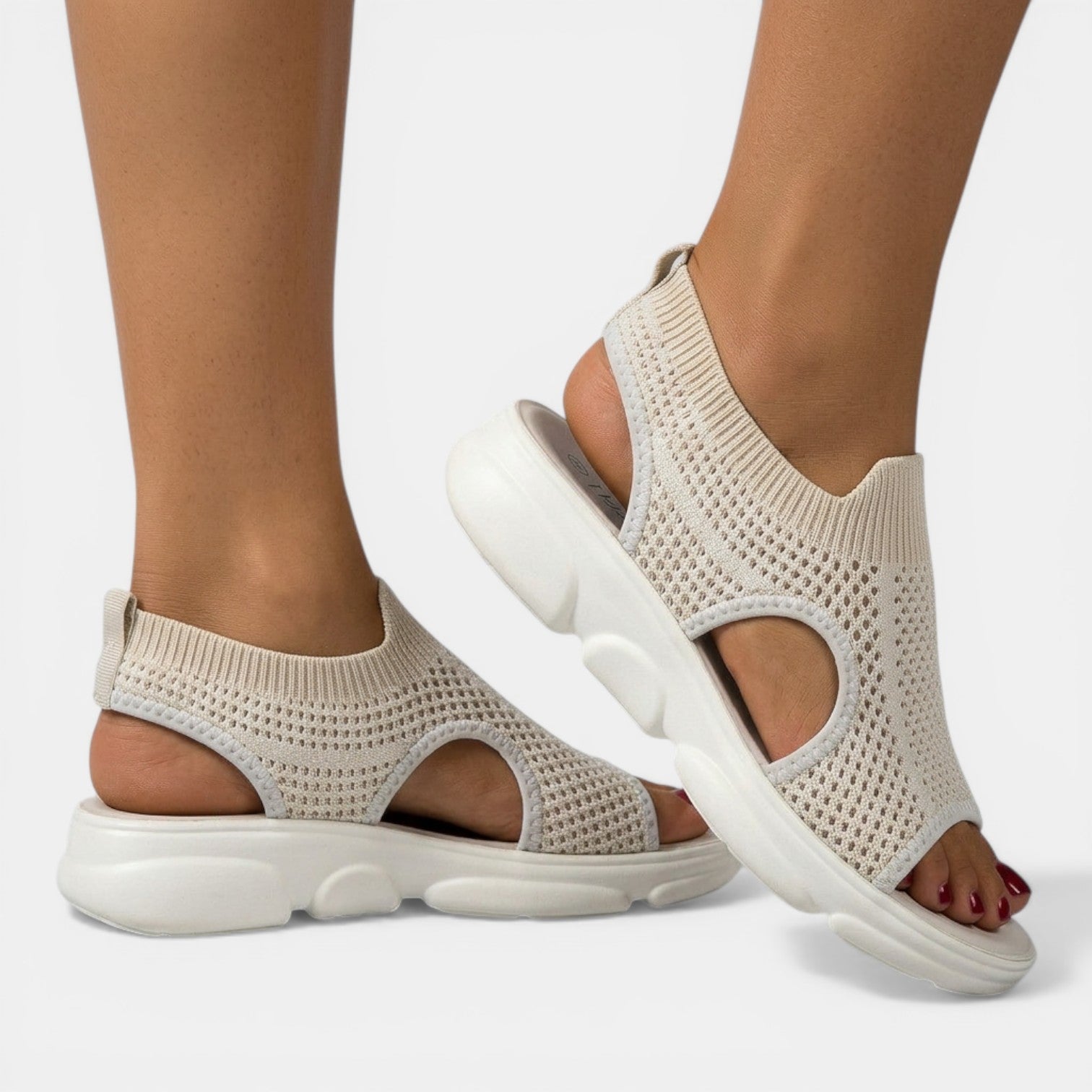Sandali Donna Ortopedici Traspiranti Design Tecnico 0