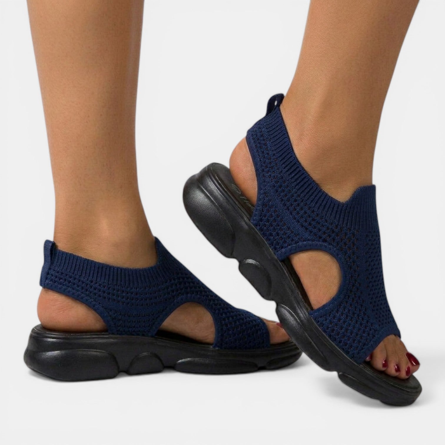 Sandali Donna Ortopedici Traspiranti Design Tecnico 3