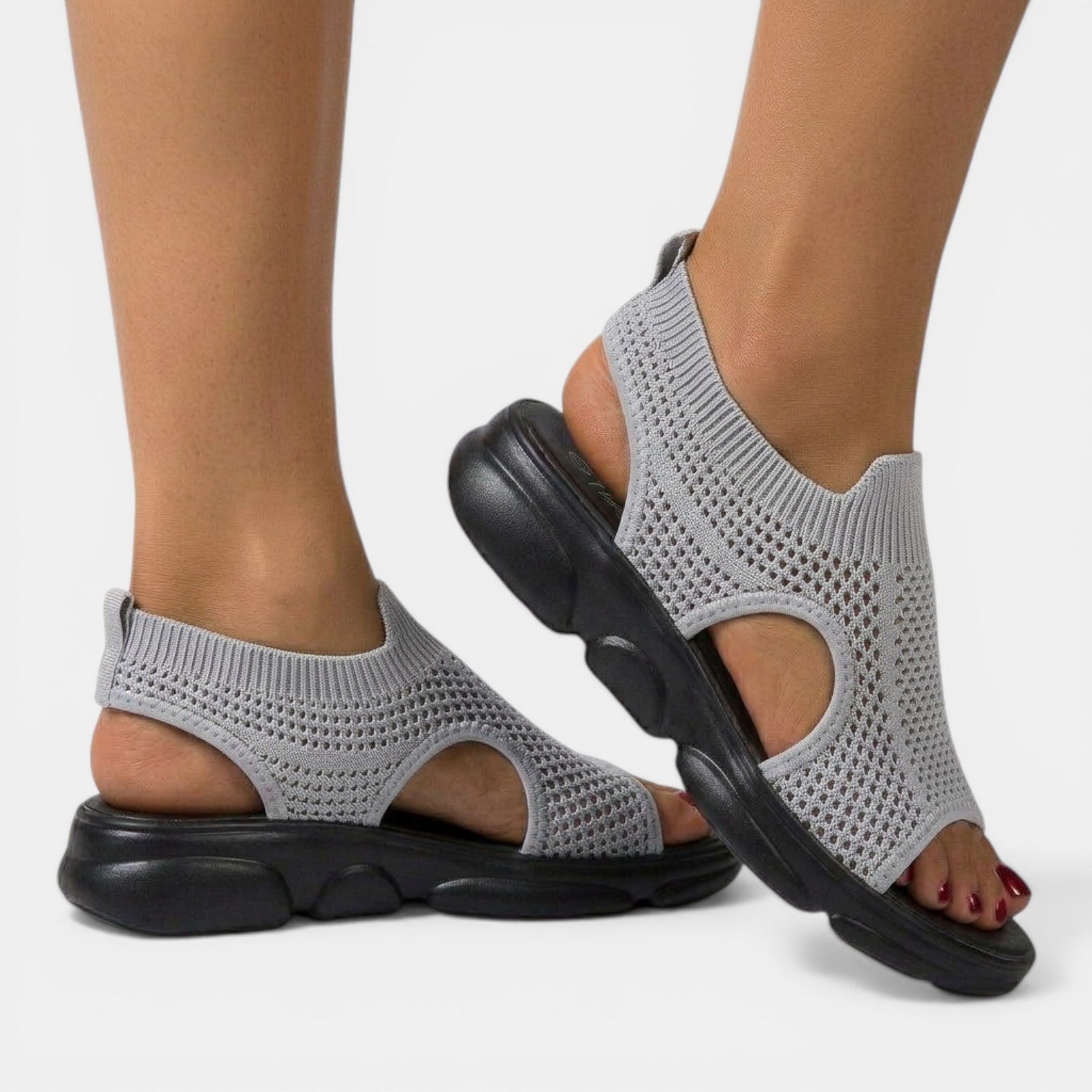 Sandali Donna Ortopedici Traspiranti Design Tecnico 6