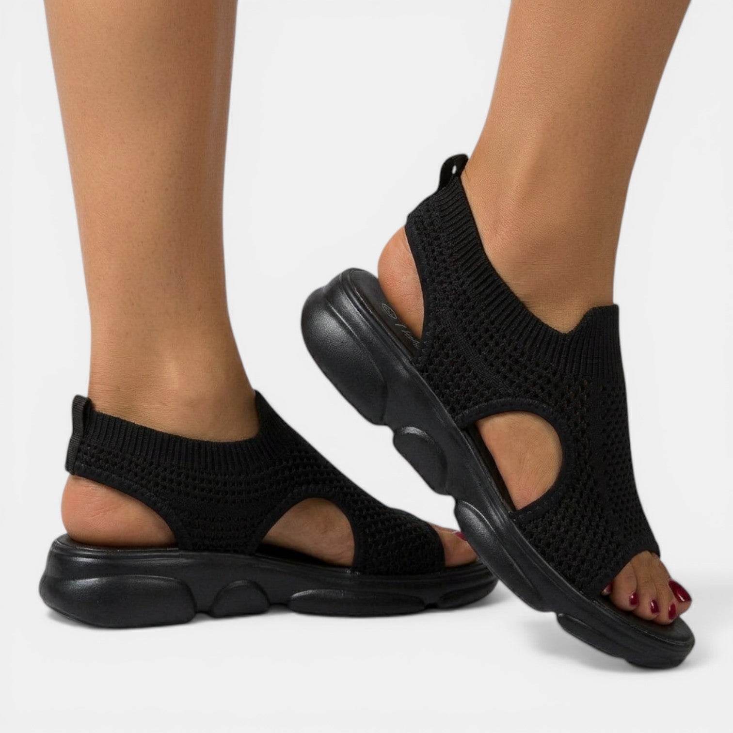 Sandali Donna Ortopedici Traspiranti Design Tecnico 9