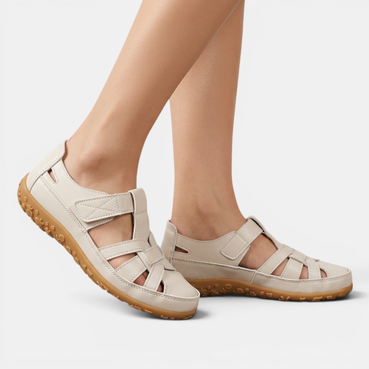 Sandali Donna Ortopedici con Velcro Regolabili Comodi 0