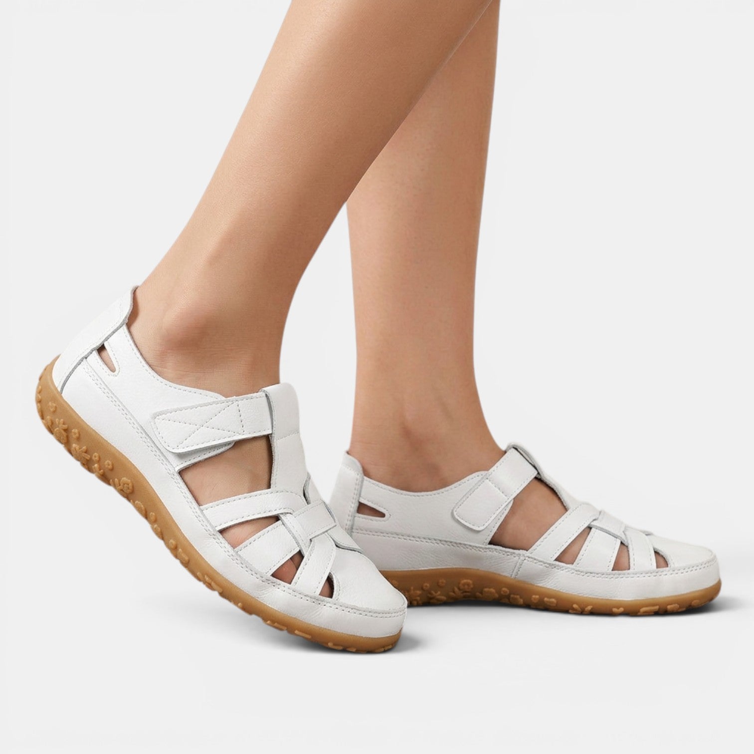 Sandali Donna Ortopedici con Velcro Regolabili Comodi 3