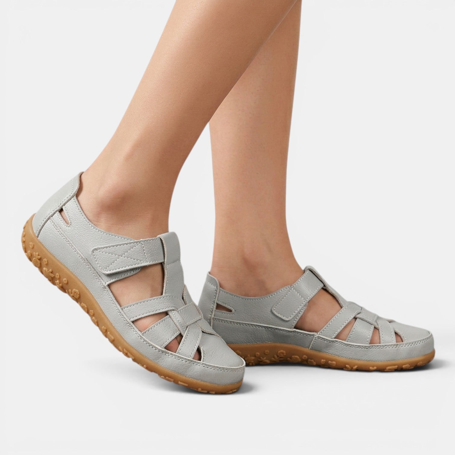 Sandali Donna Ortopedici con Velcro Regolabili Comodi 6
