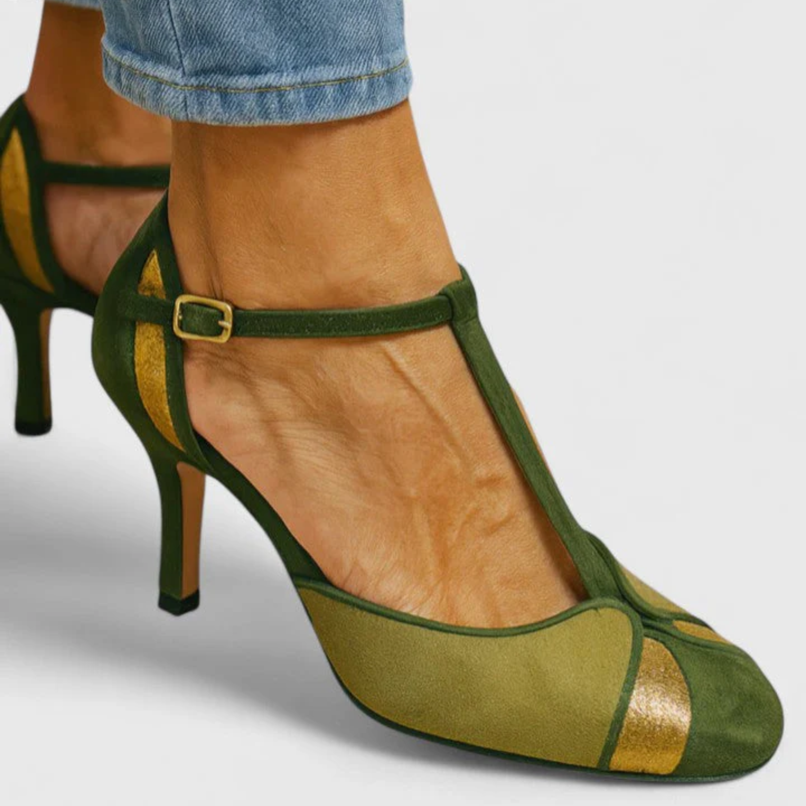 Sandali Vintage Eleganza Verde 0