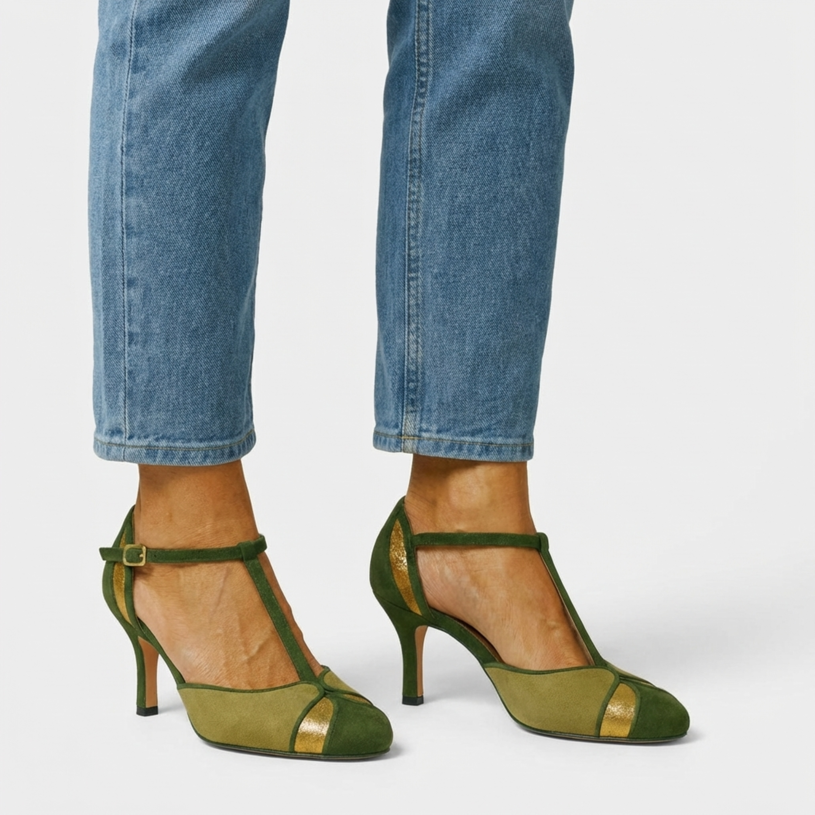 Sandali Vintage Eleganza Verde 1