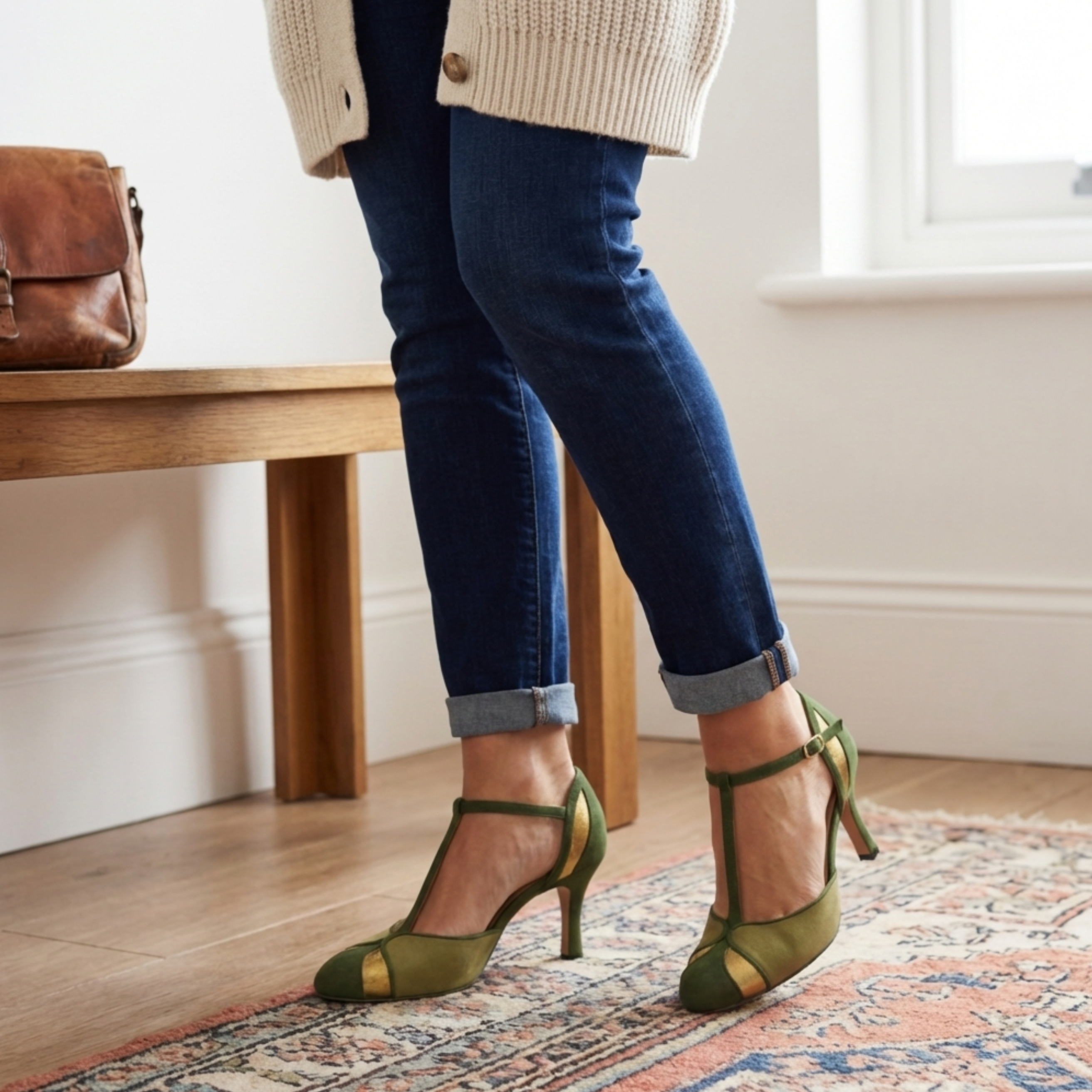 Sandali Vintage Eleganza Verde 4
