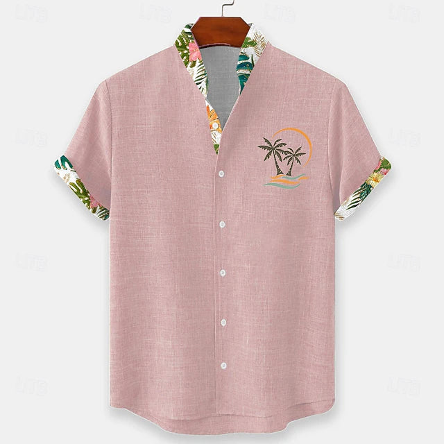Sandro — Camicia Estiva in Lino con Dettagli Tropicali 3