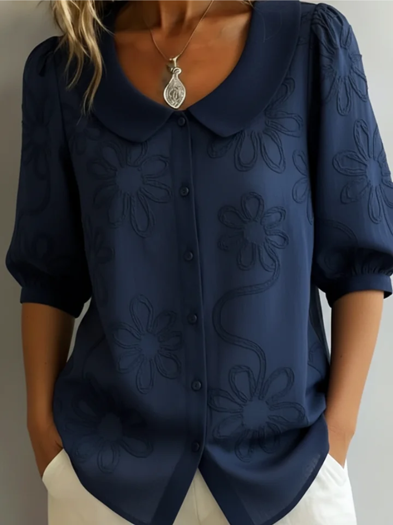 Sara | Blusa con fiori ricamati 5