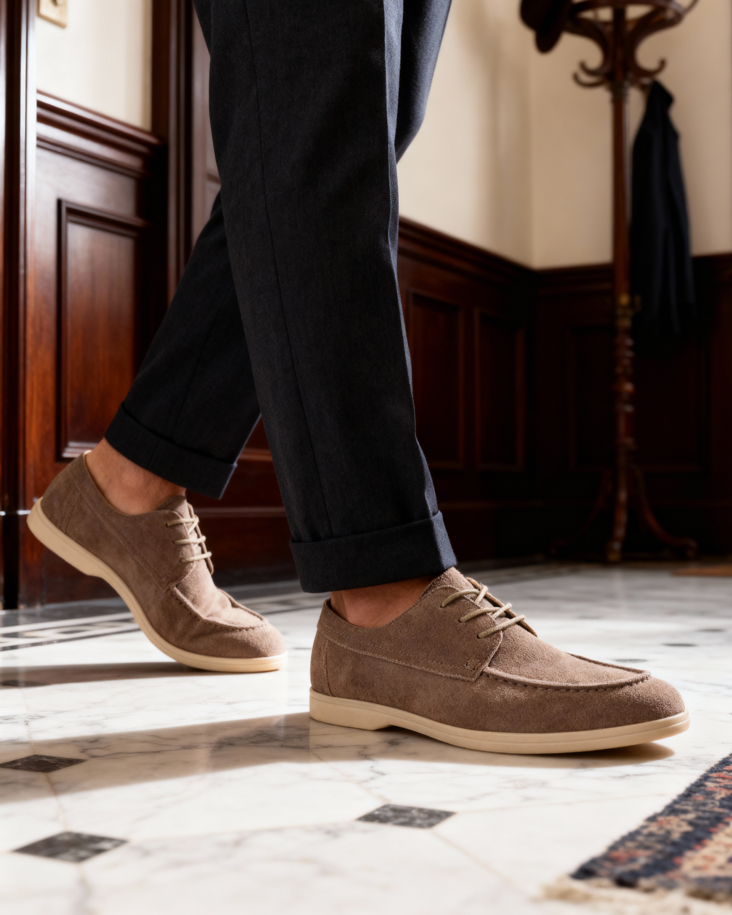 Scarpe in Camoscio Uomo | Allacciatura Regolabile & Passo Stabile