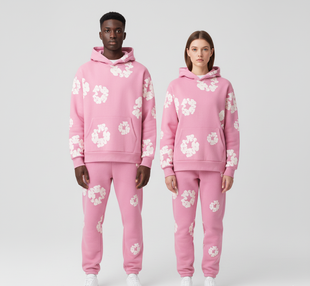 Set Tuta Uomo/Donna | Felpa con Cappuccio e Jogger | Stile Grafico & Comfort quotidiano