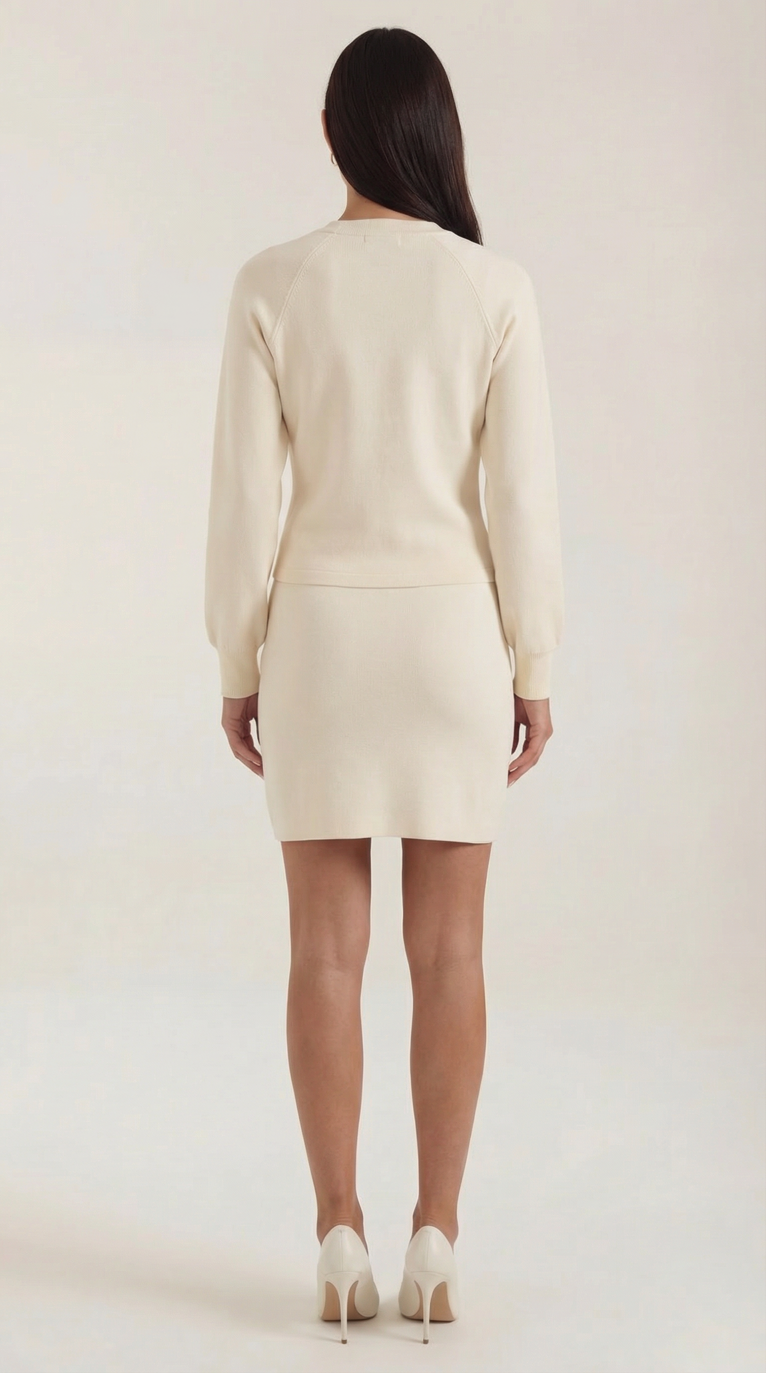 Set Donna Cardigan e Gonna in Maglia Coordinato Bottoni 8