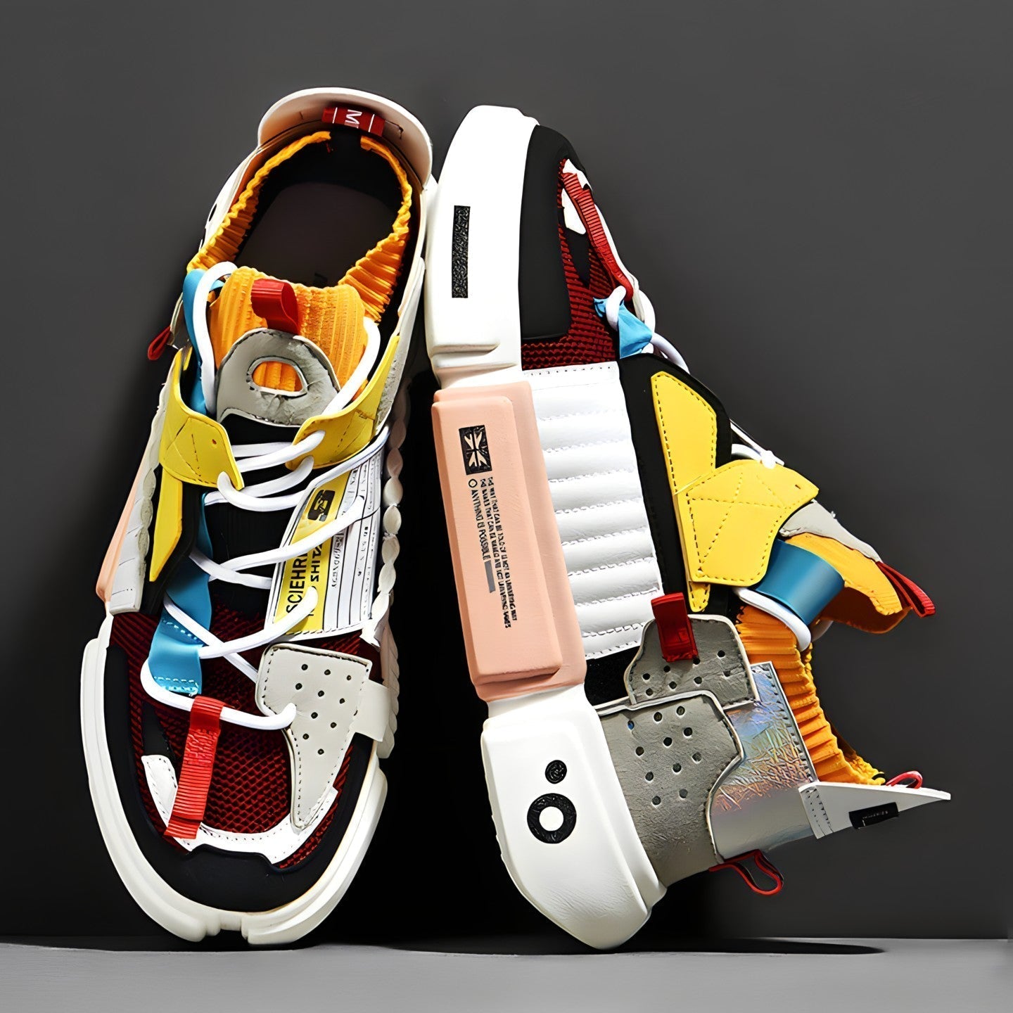 Silvain - Scarpe da ginnastica streetwear a colori misti 3