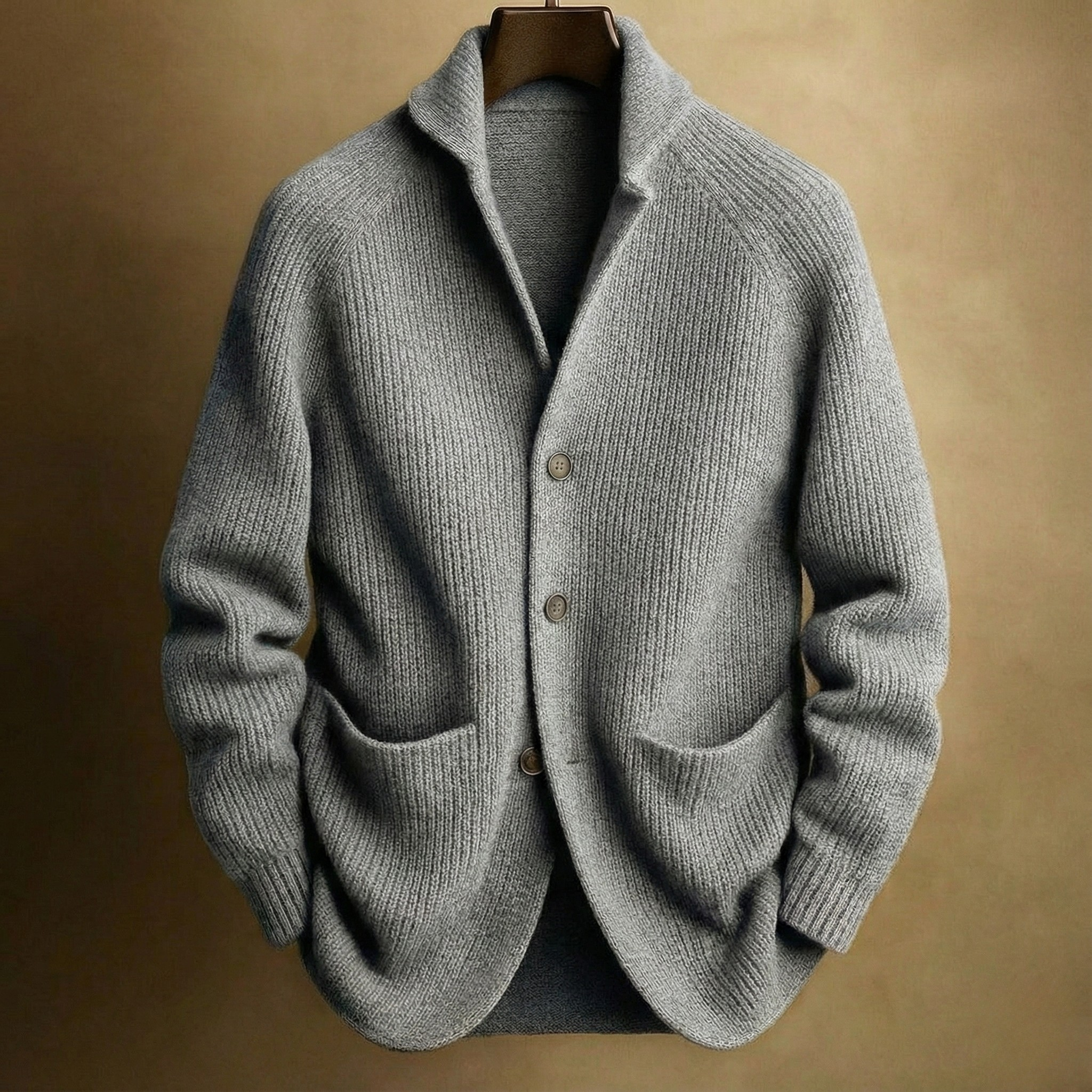 Silvoro - Cardigan in Lana a Coste per Uomini 4