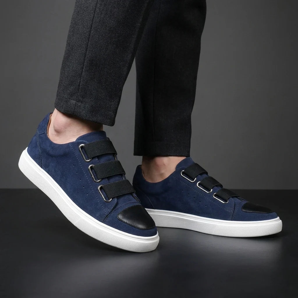 Sneaker Uomo | Tripla Fibbia & Cap-Toe Bicolore