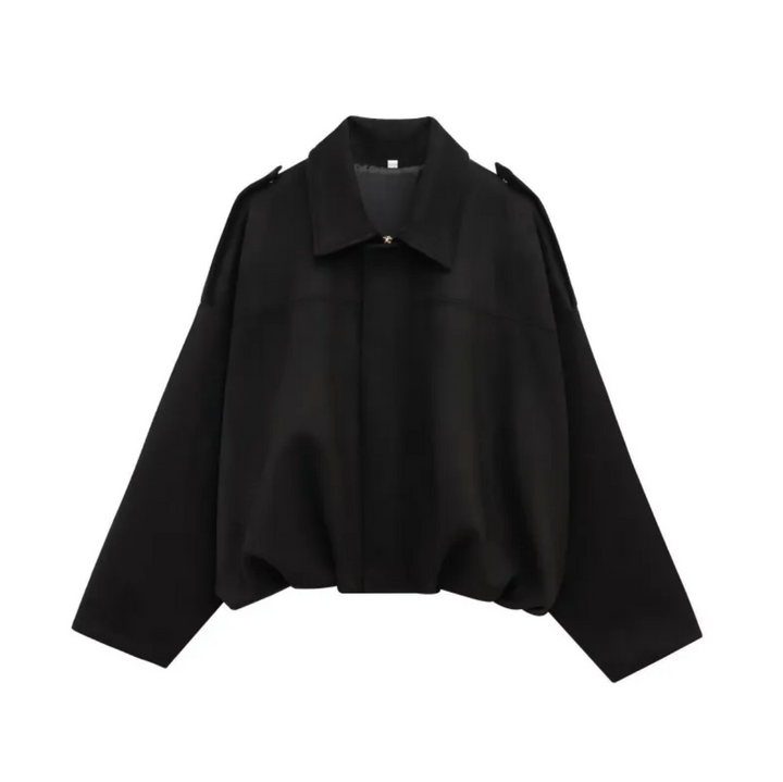 Dames Oversized Suède Jasje – Knoopsluiting met Relaxte Pasvorm Groen / XS - AIDA LENA