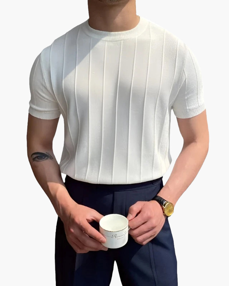 T-Shirt Uomo | Righe verticali & Vestibilità definita