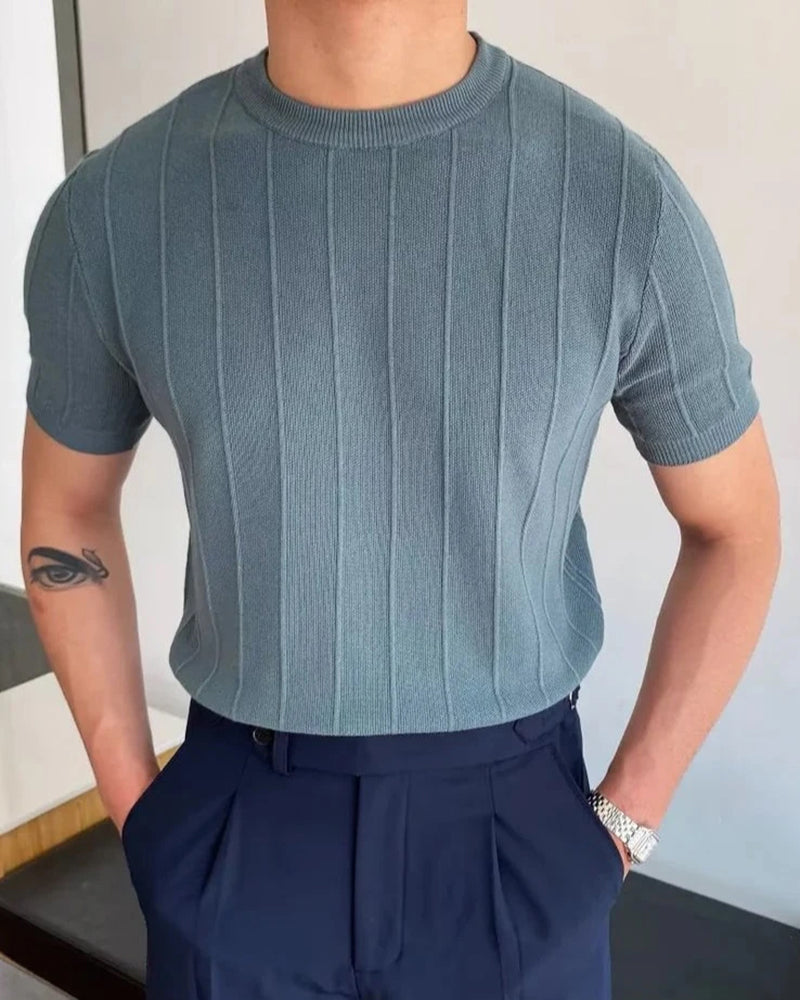 T-Shirt Uomo | Righe verticali & Vestibilità definita