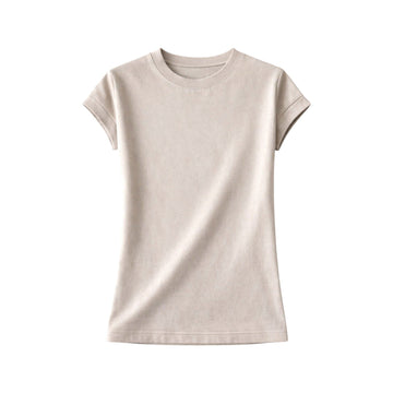 T-Shirt con Collo O e Maniche Corte in Cotone Mercerizzato | Ideale per Uso Quotidiano 0