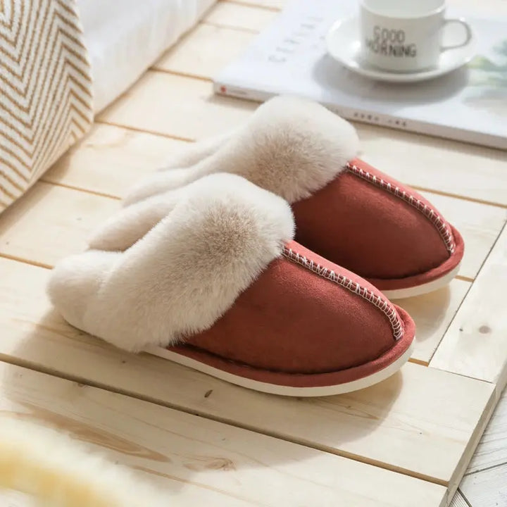 Thick Sole Velvet Slippers for Men and Women – Cozy &amp; Non-Slip Comfort