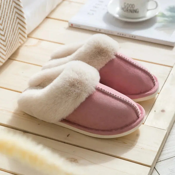 Thick Sole Velvet Slippers for Men and Women – Cozy &amp; Non-Slip Comfort