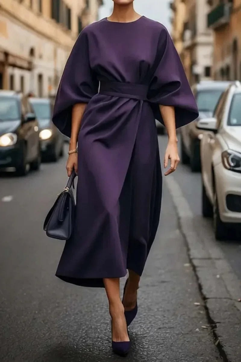 Tianna - Elegante Vestito con Cintura Sottolineata e Maniche a Palloncino 4