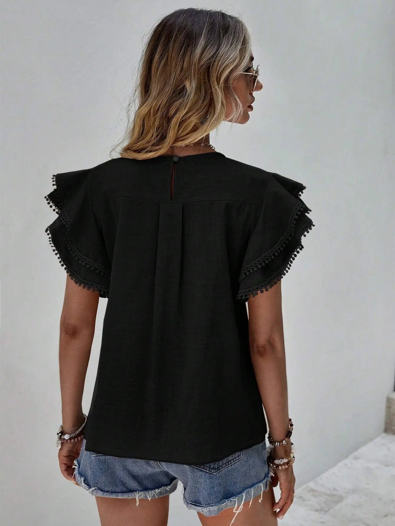 Top Estivo Donna | Maniche a Volant & Stile Romantico