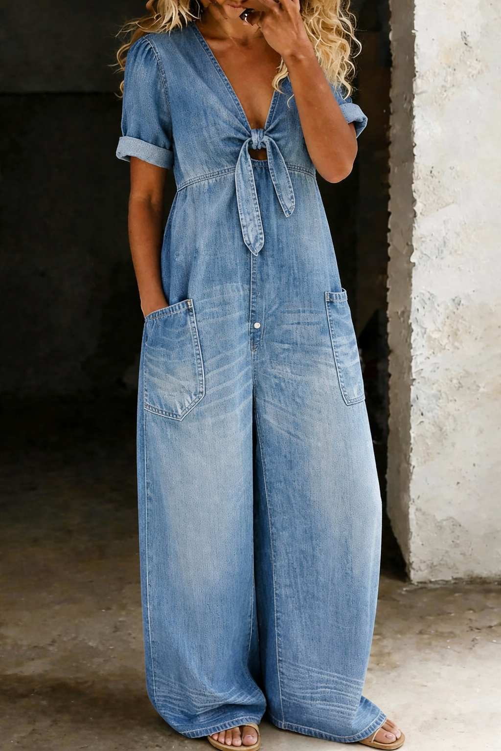 Tuta Donna Denim | Comfort Rilassato & Versatile