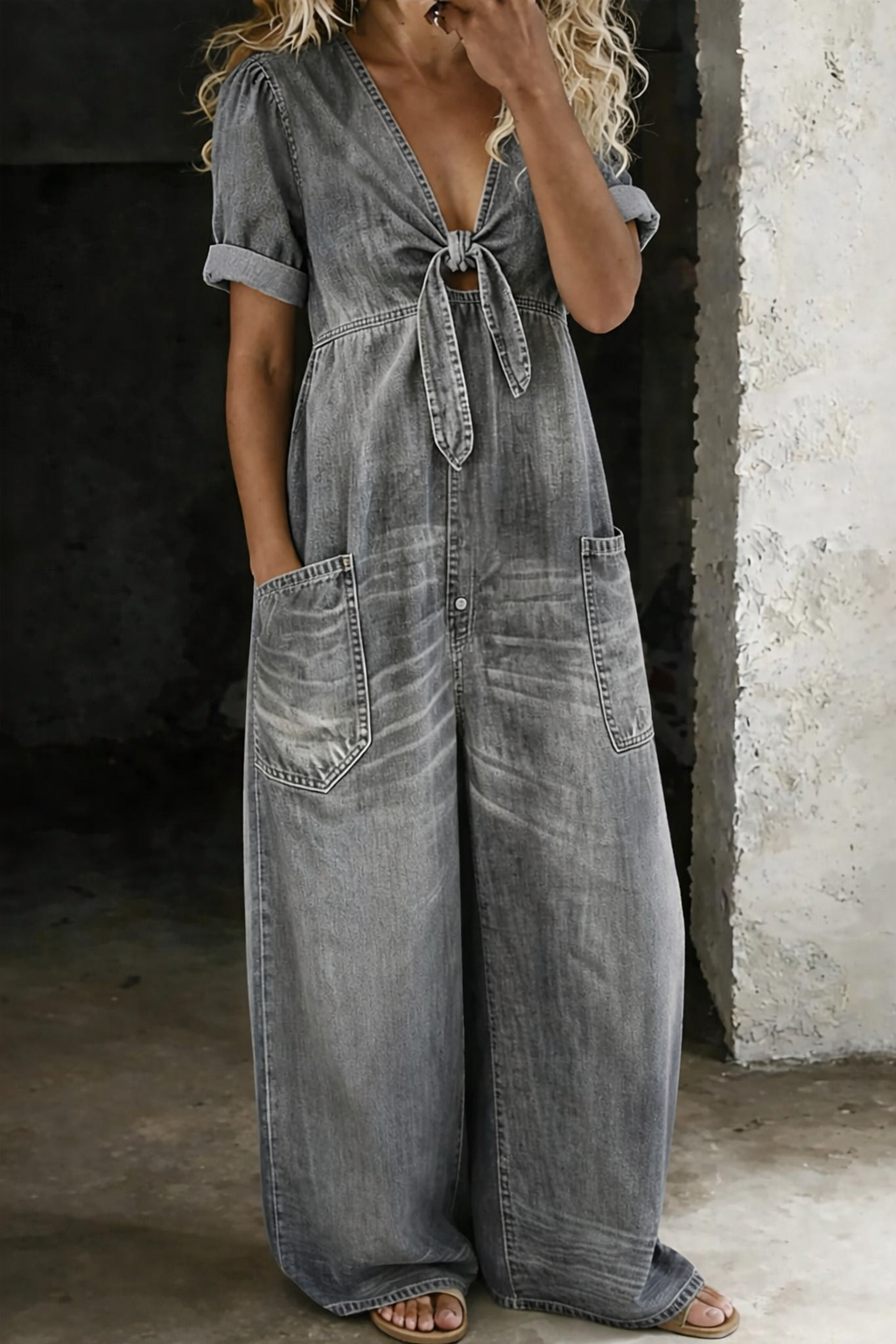 Tuta Donna Denim | Comfort Rilassato & Versatile