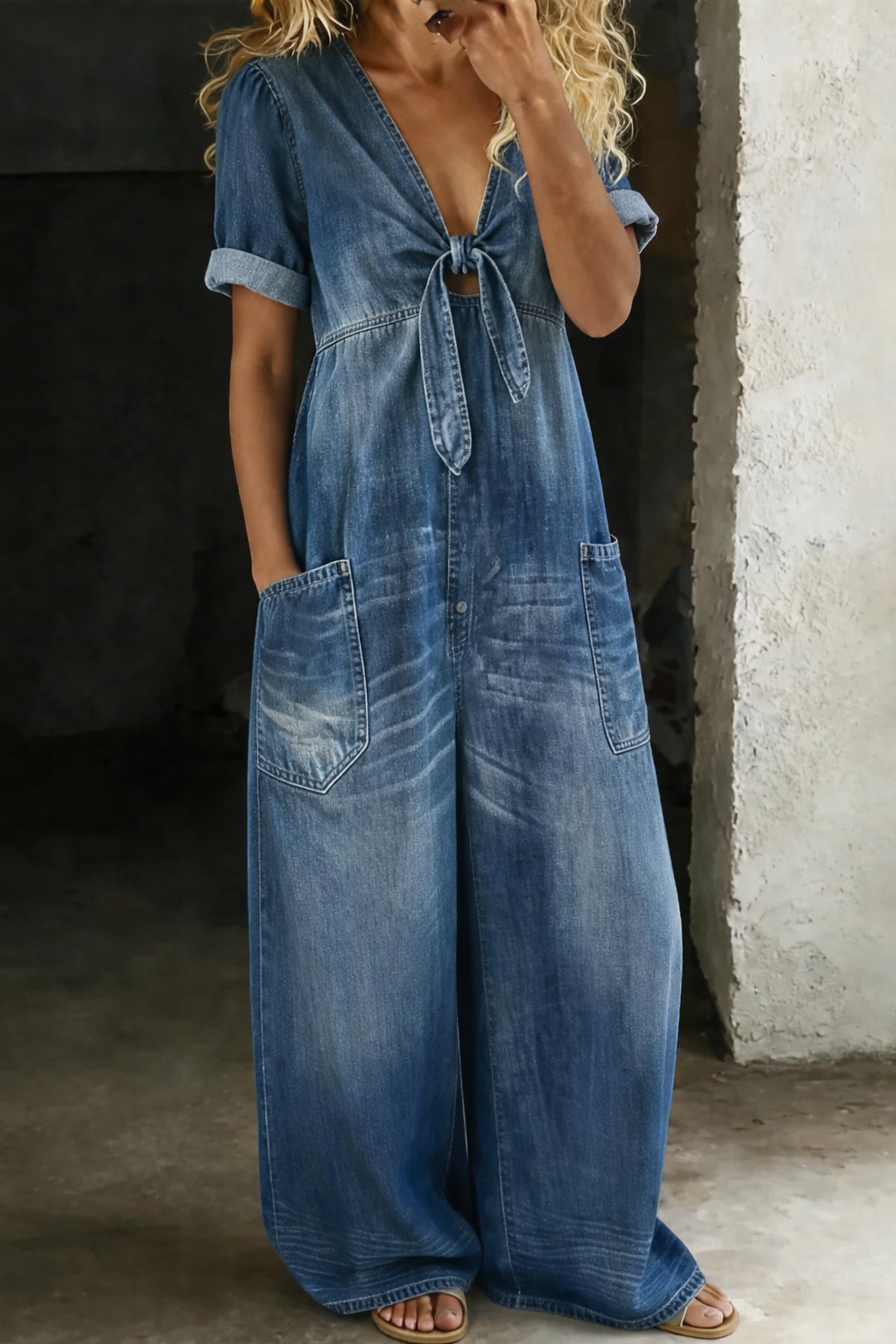 Tuta Donna Denim | Comfort Rilassato & Versatile