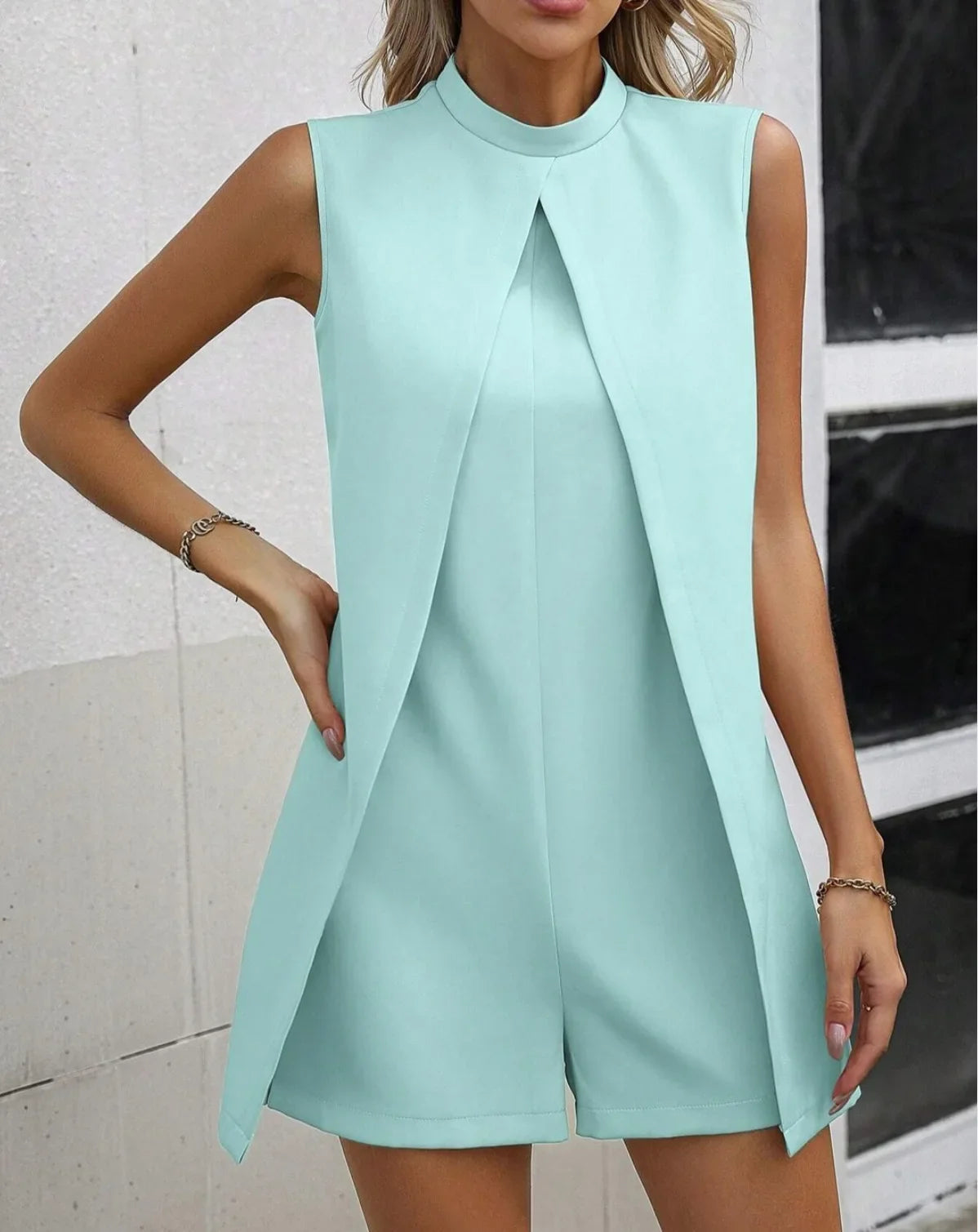 Tuta Elegante Donna | Pannello Sovrapposto & Silhouette Sartoriale Chic