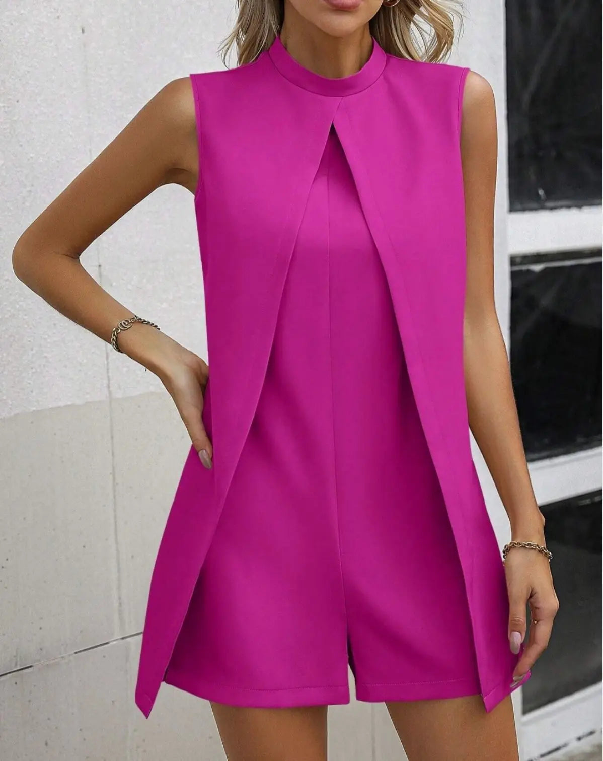 Tuta Elegante Donna | Pannello Sovrapposto & Silhouette Sartoriale Chic