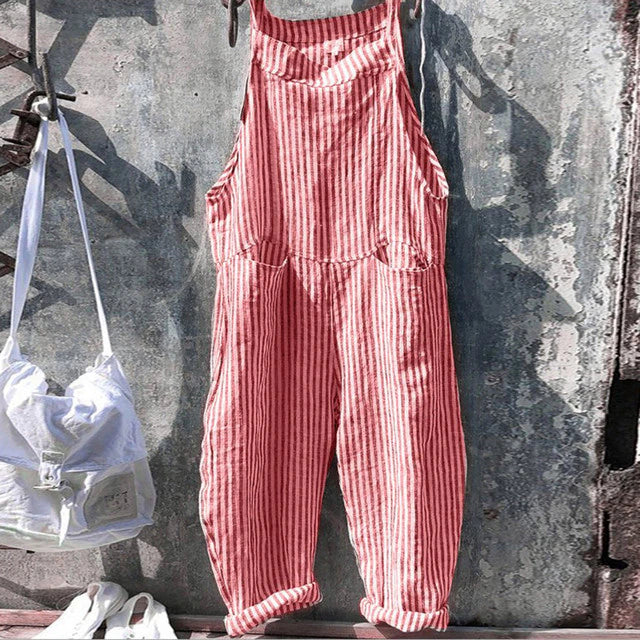 Tuta Estiva Donna | Salopette a Righe & Stile Marinaro Vintage