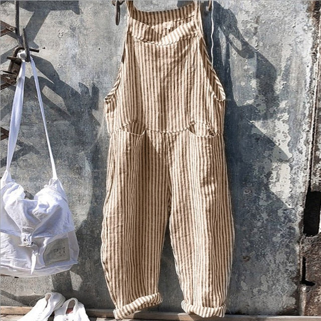 Tuta Estiva Donna | Salopette a Righe & Stile Marinaro Vintage