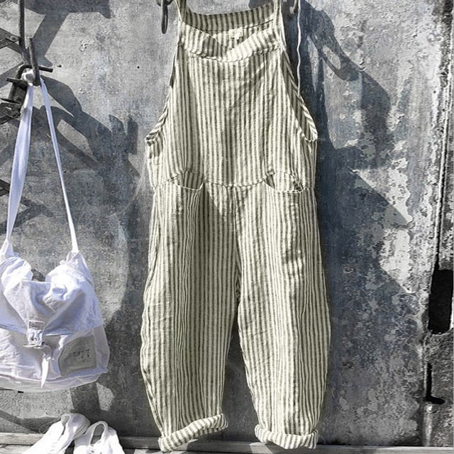 Tuta Estiva Donna | Salopette a Righe & Stile Marinaro Vintage