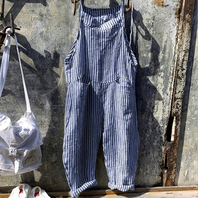 Tuta Estiva Donna | Salopette a Righe & Stile Marinaro Vintage