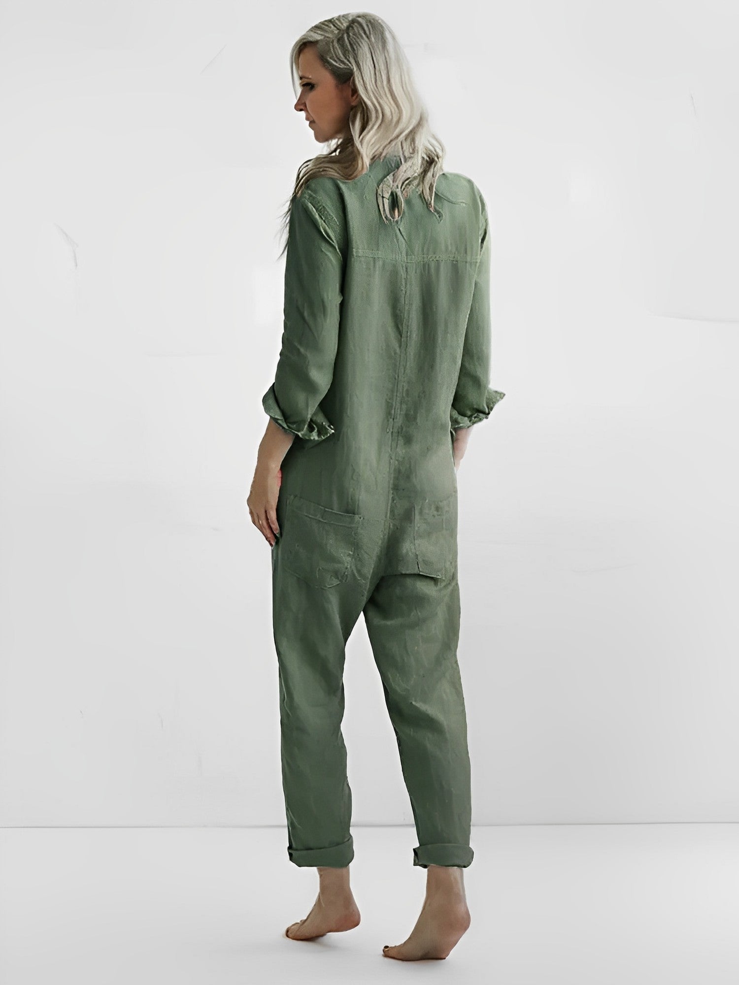 Tuta Estiva Donna | Stile Camicia con Bottoni & Vestibilità Rilassata