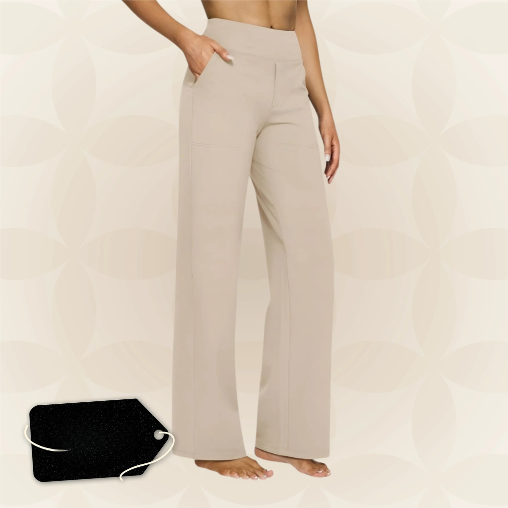 Pantaloni | Dámské elastické kalhoty | Vysoký pas & každodenní pohodlí