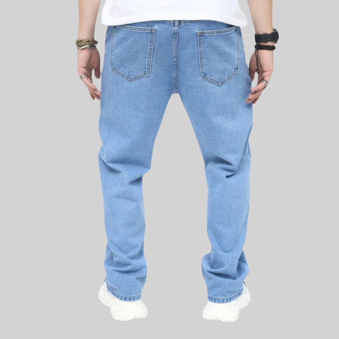 Jeans Uomo | Ricamo Vintage e Gamba Dritta 4