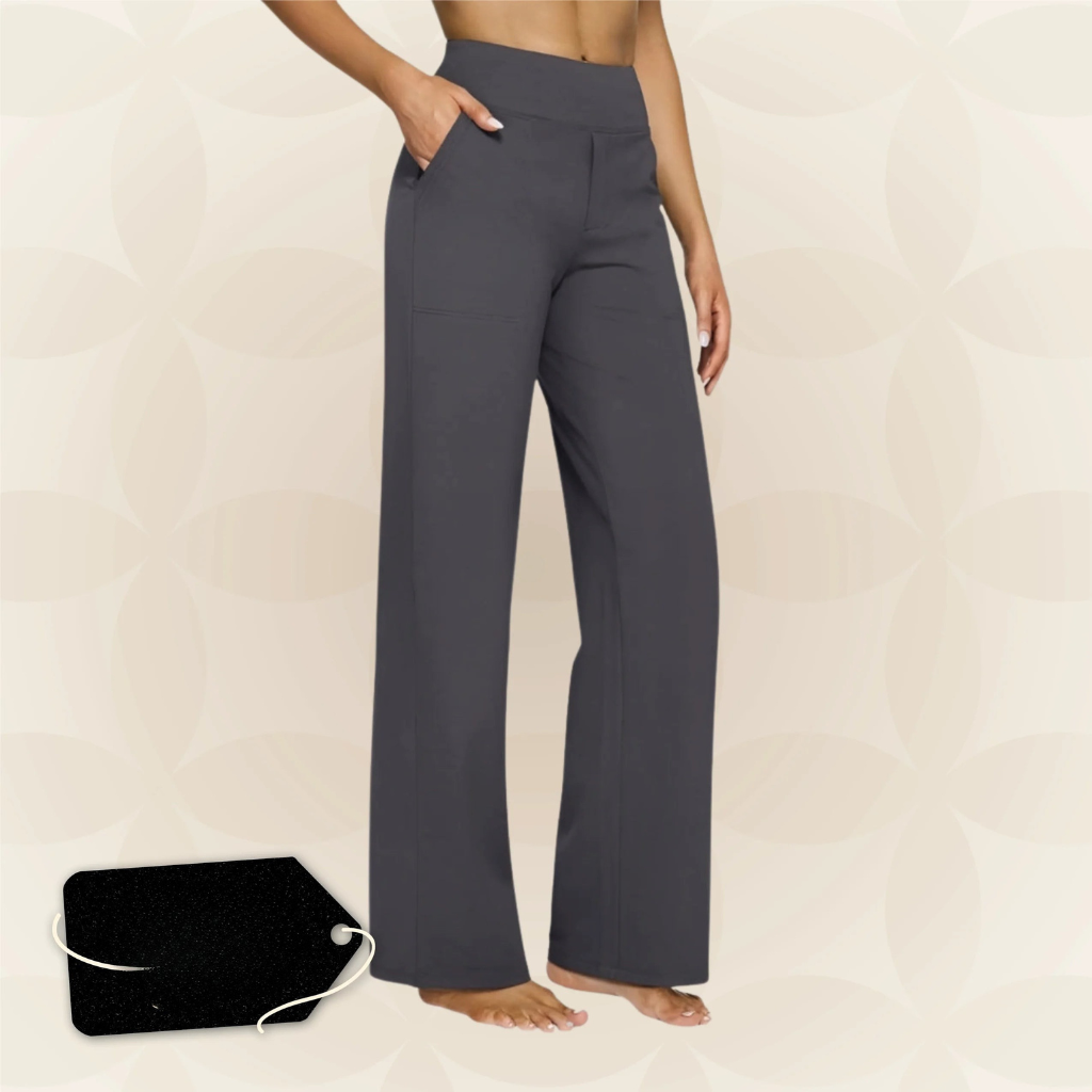 Pantaloni | Dámské elastické kalhoty | Vysoký pas & každodenní pohodlí