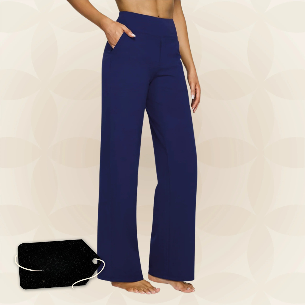 Pantaloni | Dámské elastické kalhoty | Vysoký pas & každodenní pohodlí
