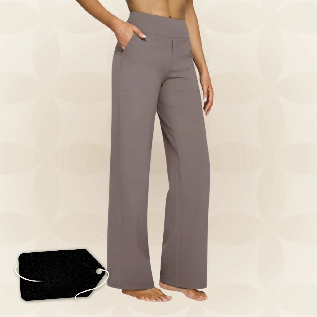 Pantaloni | Dámské elastické kalhoty | Vysoký pas & každodenní pohodlí